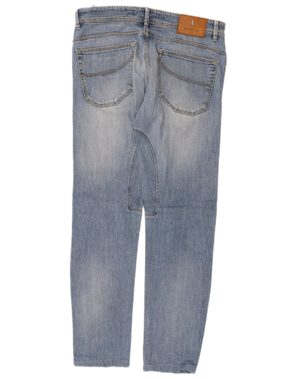 SIVIGLIA Womens Slim Jeans W34 L28 Blue Cotton