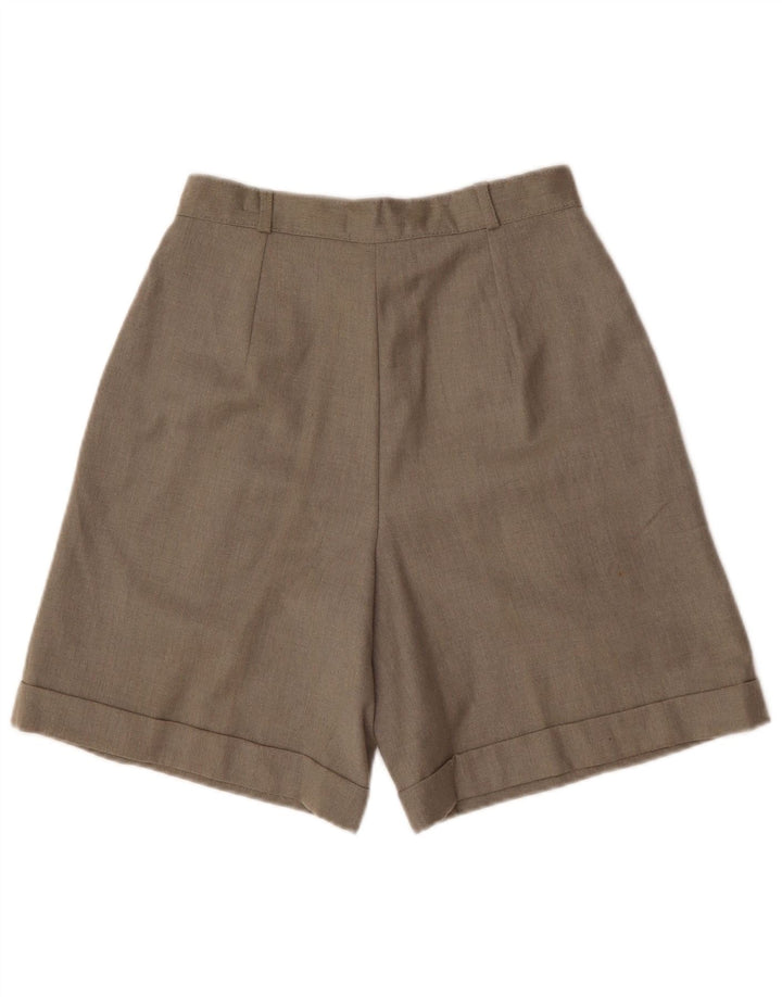 Andrea Mare Womens High Waist Pegged Bermuda Shorts IT 44 Medium W28 Grey