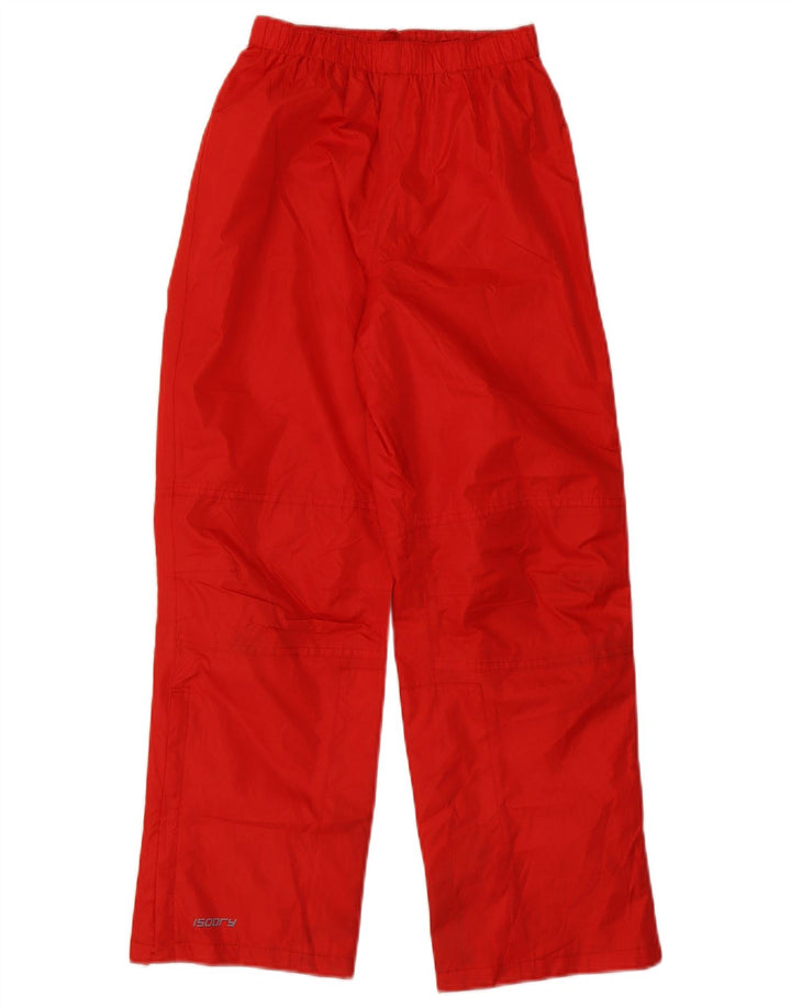 Mountain Warehouse Boys Waterproof Trousers 11-12 Years Red Polyester