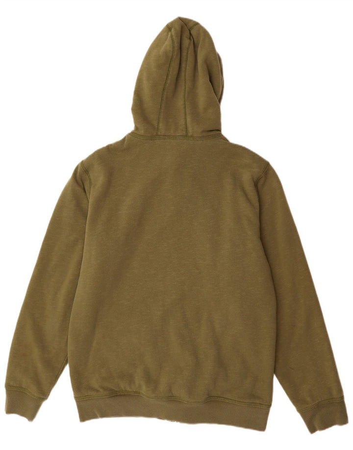 O'NEILL Mens Sherpa Zip Hoodie Sweater Medium Green Cotton