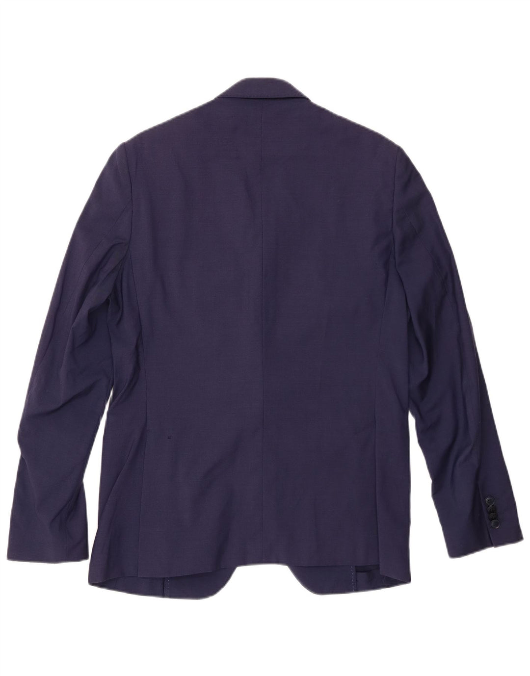 VINTAGE Mens 2 Button Blazer Jacket IT 48 Medium Navy Blue Viscose