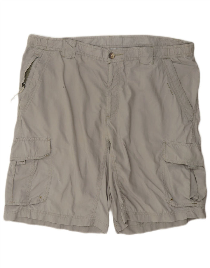 Columbia Mens Titanium Cargo Shorts Large W36 Grey Polyamide