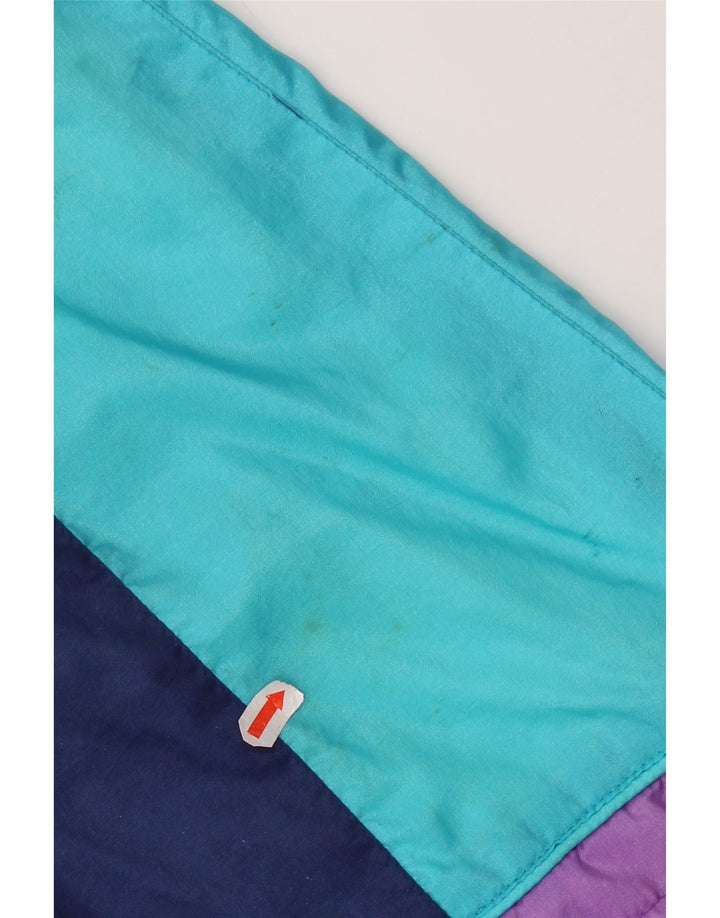 VINTAGE Mens Graphic Tracksuit Top Jacket Medium Multicoloured Colourblock