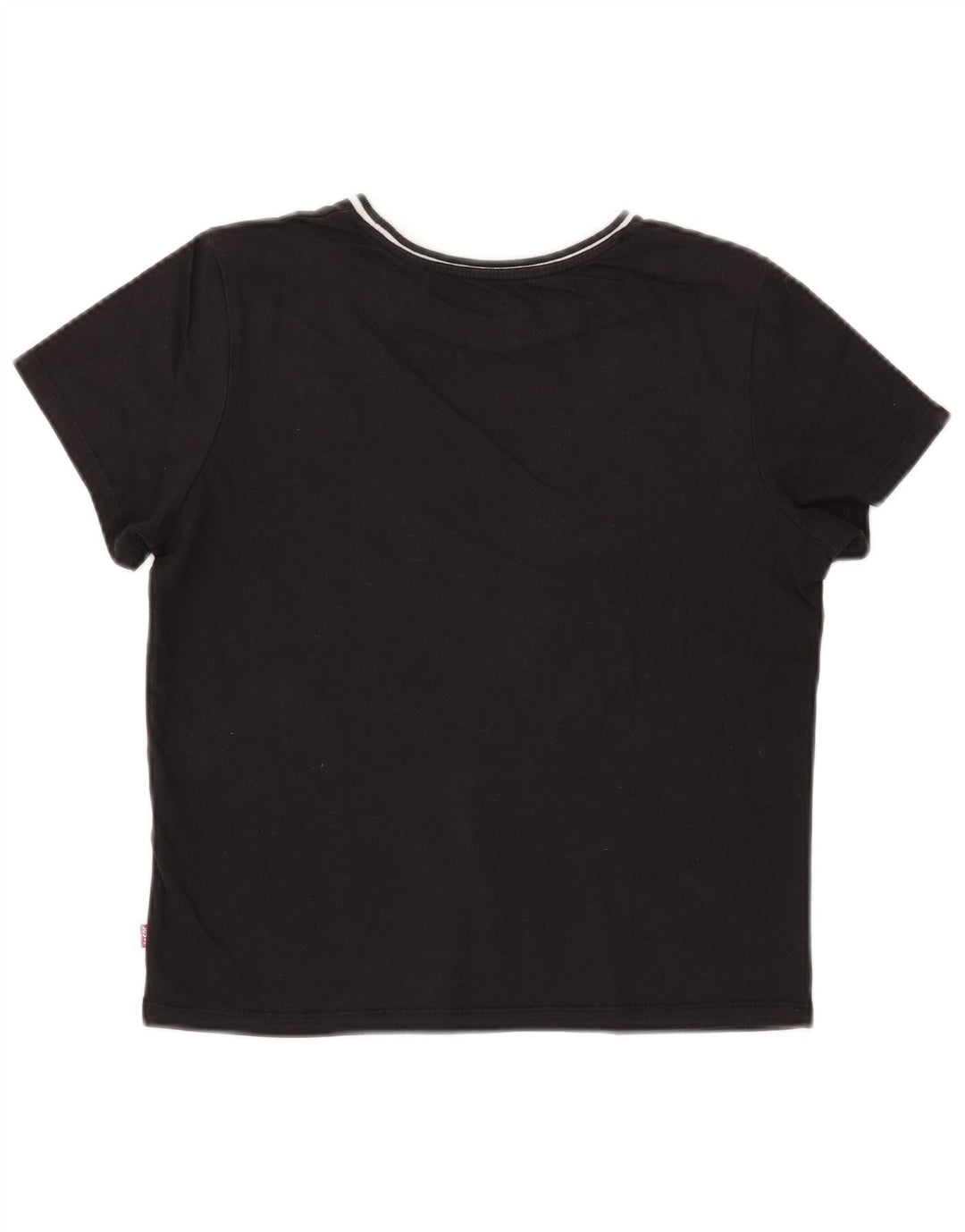 LEVI'S Womens T-Shirt Top UK 6 XS Black