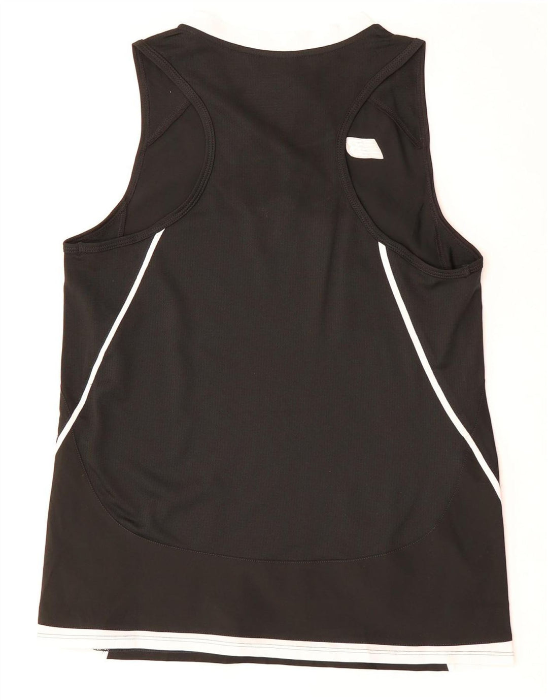 New Balance Womens Vest Top UK 14 Large Black Colourblock Polyester