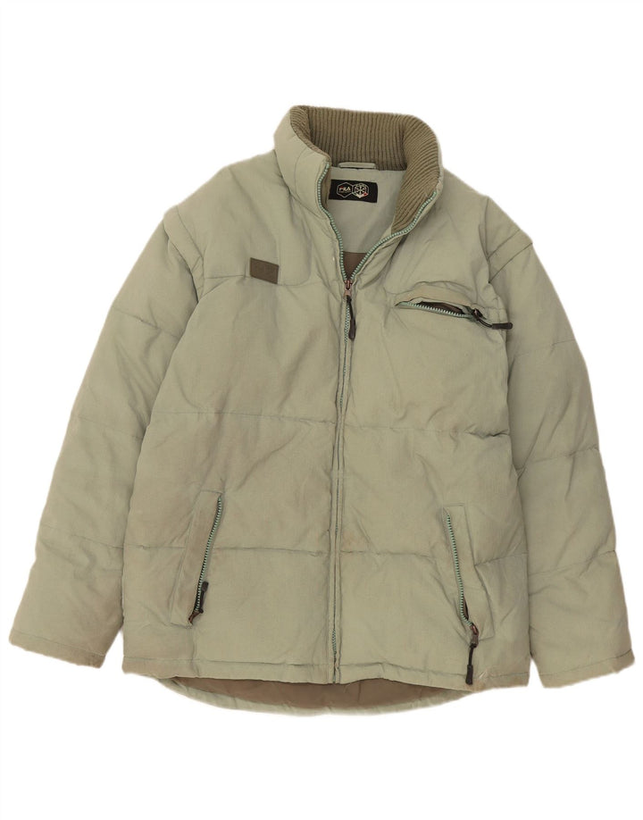 Fila Mens Padded Jacket UK 36 Small Green Polyamide