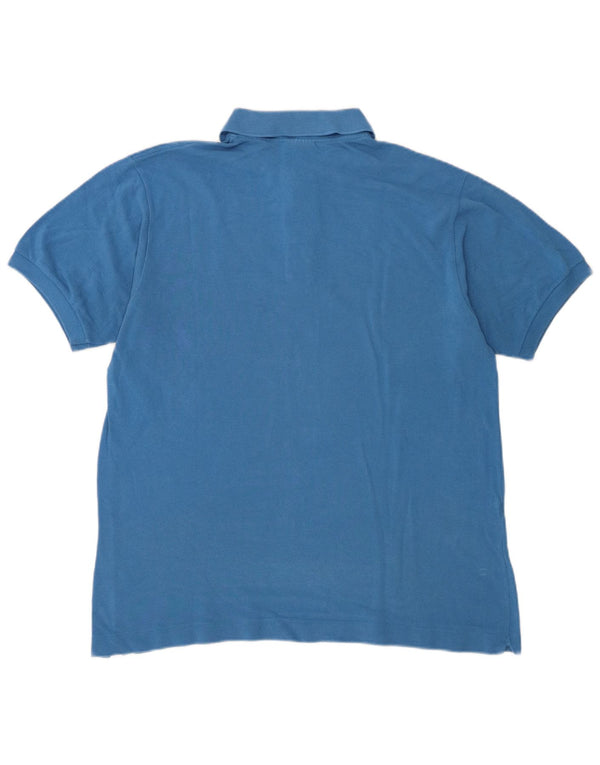 Lacoste Mens Polo Shirt Size 5 Large Blue Cotton
