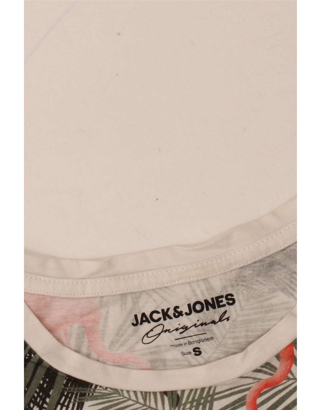 JACK & JONES Mens Graphic T-Shirt Top Small Multicoloured Floral