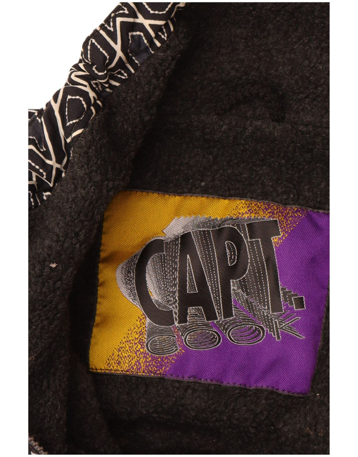 CAPT. COOK Mens Graphic Anorak Jacket UK 42 XL Grey Geometric