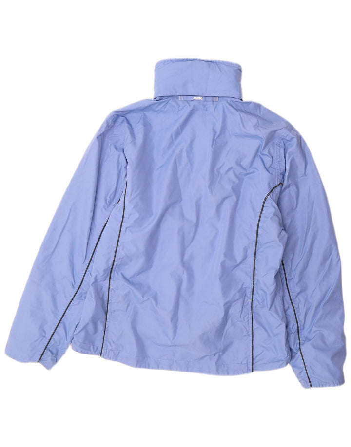 Musto Womens Windbreaker Jacket UK 12 Medium  Blue Polyester