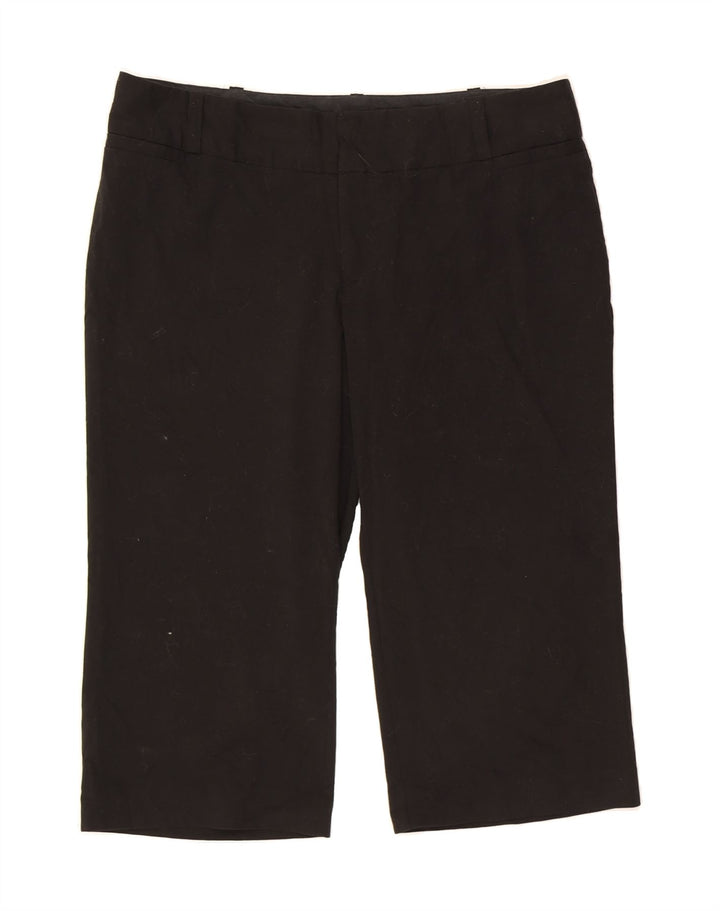 MOSSIMO Womens Straight Capri Trousers US 14 XL W36 L21 Black Polyester Vintage Mossimo and Second-Hand Mossimo from Messina Hembry 