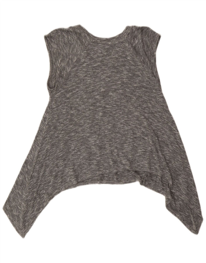 MOSSIMO Womens Asymmetric Crew Neck Jumper Sweater UK 18 XL Grey Flecked
