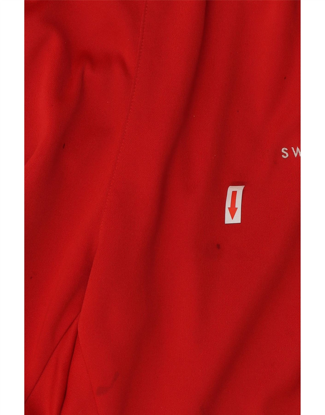 Nike Mens Swoosh Tracksuit Trousers Small  Red Colourblock Polyester