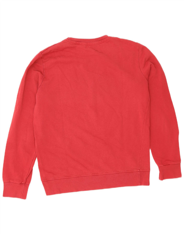 Converse Mens Graphic Sweatshirt Jumper Large Pink Cotton