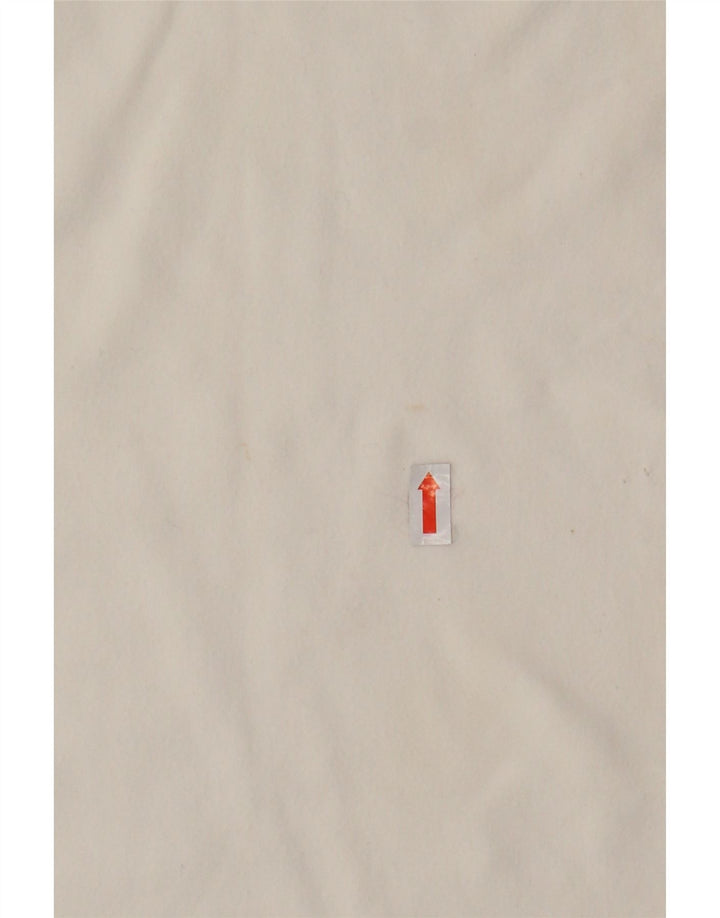 THINK PINK Womens Graphic Polo Shirt UK 8 Small White Cotton