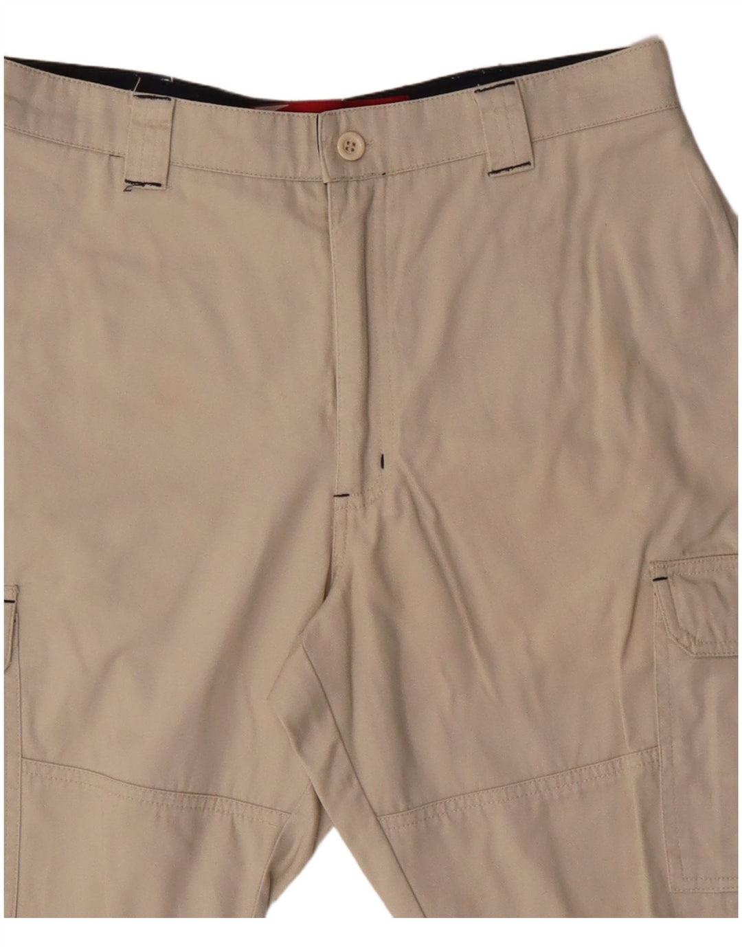 Brugi Mens Cargo Shorts W28 Small  Beige Cotton