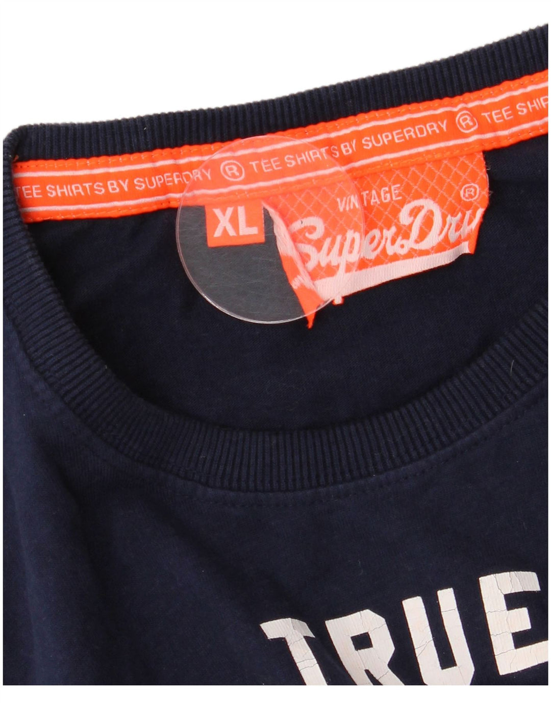 Superdry Mens Graphic T-Shirt Top XL Navy Blue
