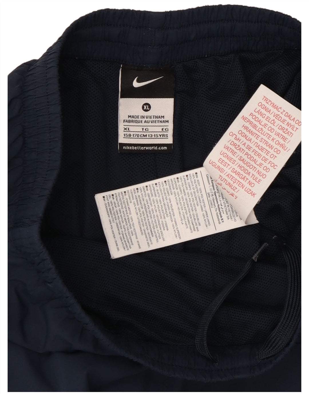 Nike Boys Tracksuit Trousers 13-14 Years XL Navy Blue Polyester