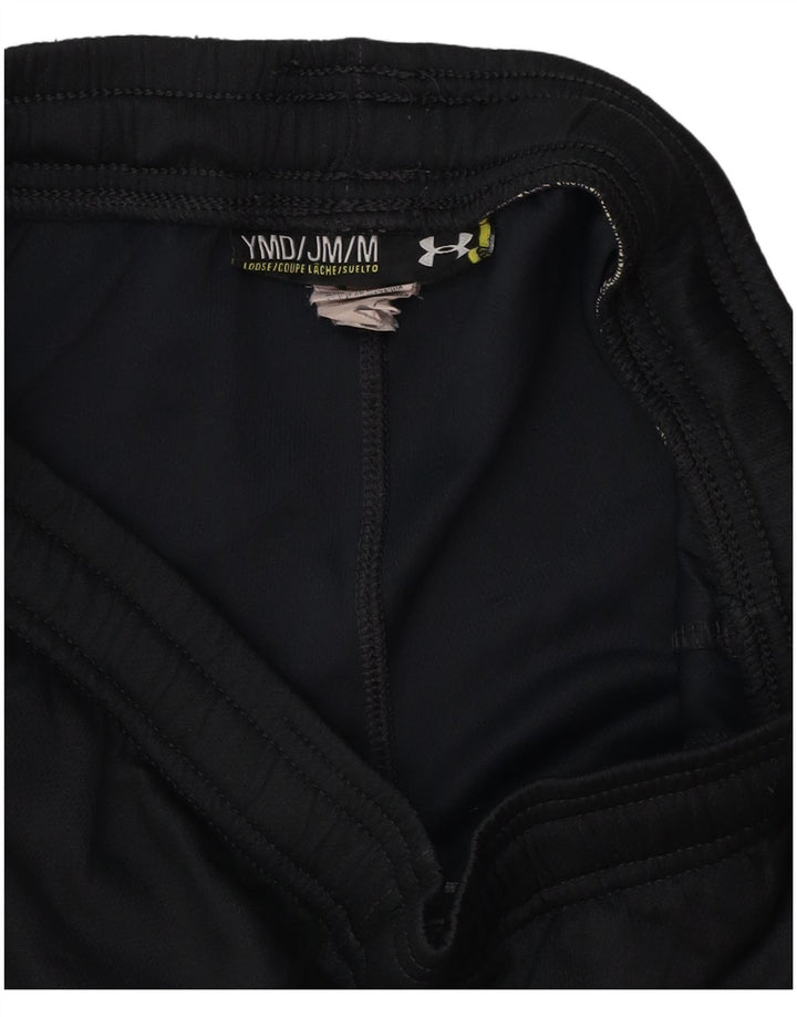 UNDER ARMOUR Boys Sport Shorts 9-10 Years Medium  Black Polyester