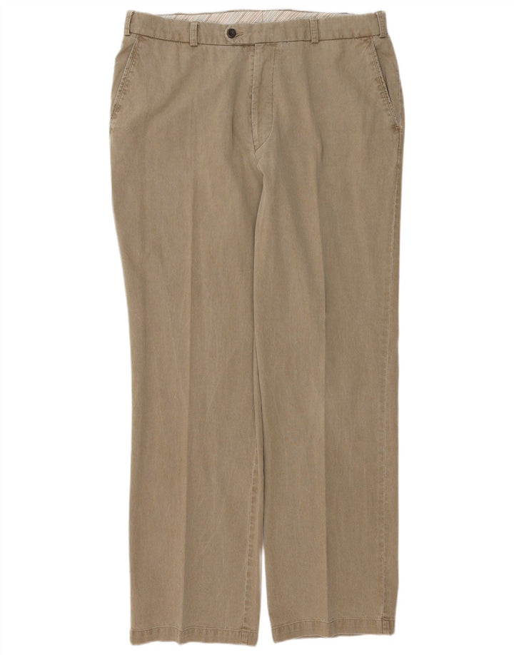 DOUGLAS Mens Straight Corduroy Trousers W38 L31  Beige Cotton
