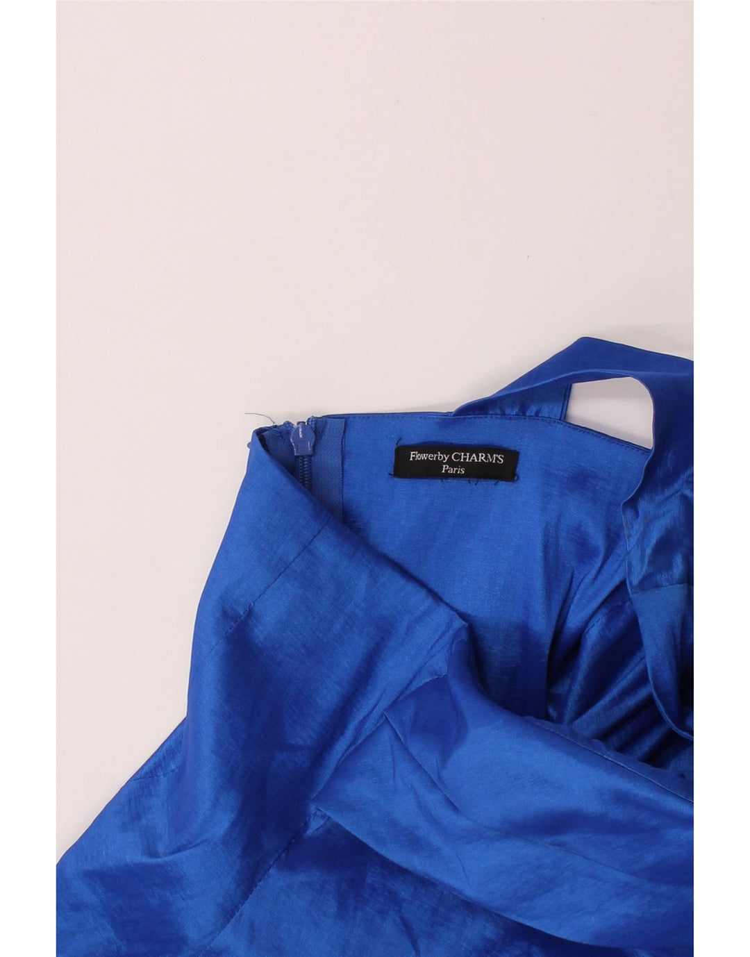 CHARM'S Womens One Shoulder Dress UK 12 Medium Blue Elastane Vintage CHARM'S and Second-Hand CHARM'S from Messina Hembry 