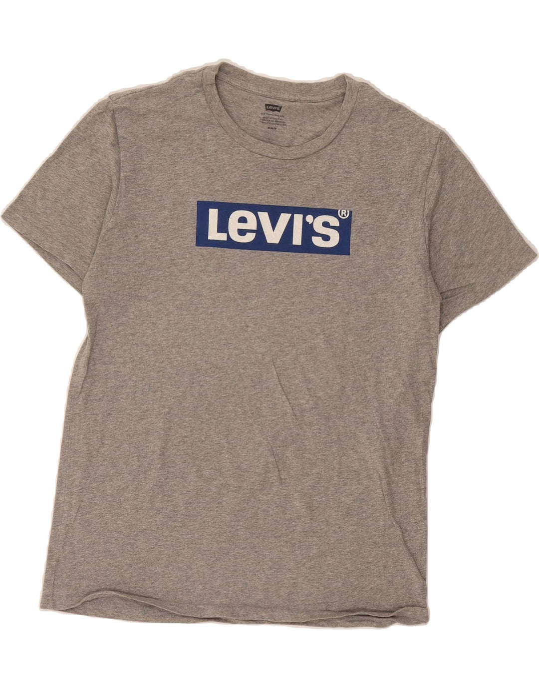 LEVI'S Mens Graphic T-Shirt Top Medium Grey Vintage Levi's and Second-Hand Levi's from Messina Hembry 