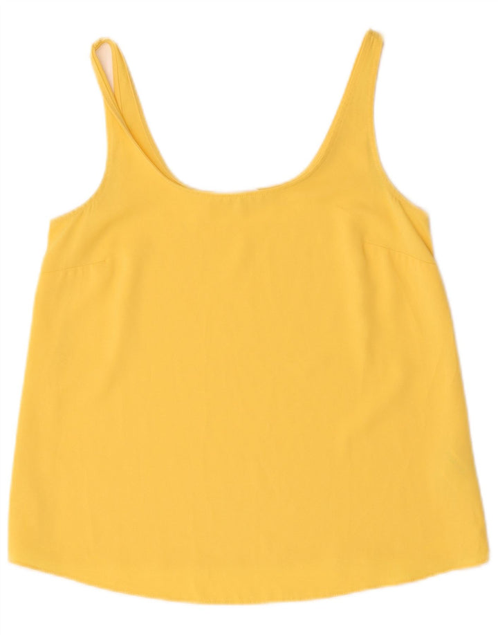 PRIMARK Womens Cami Top UK 8 Small  Yellow Polyester