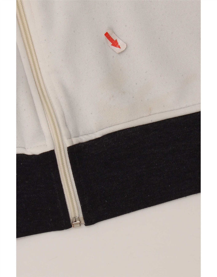 Puma Womens Tracksuit Top Jacket UK 14 Medium White Colourblock Polyester