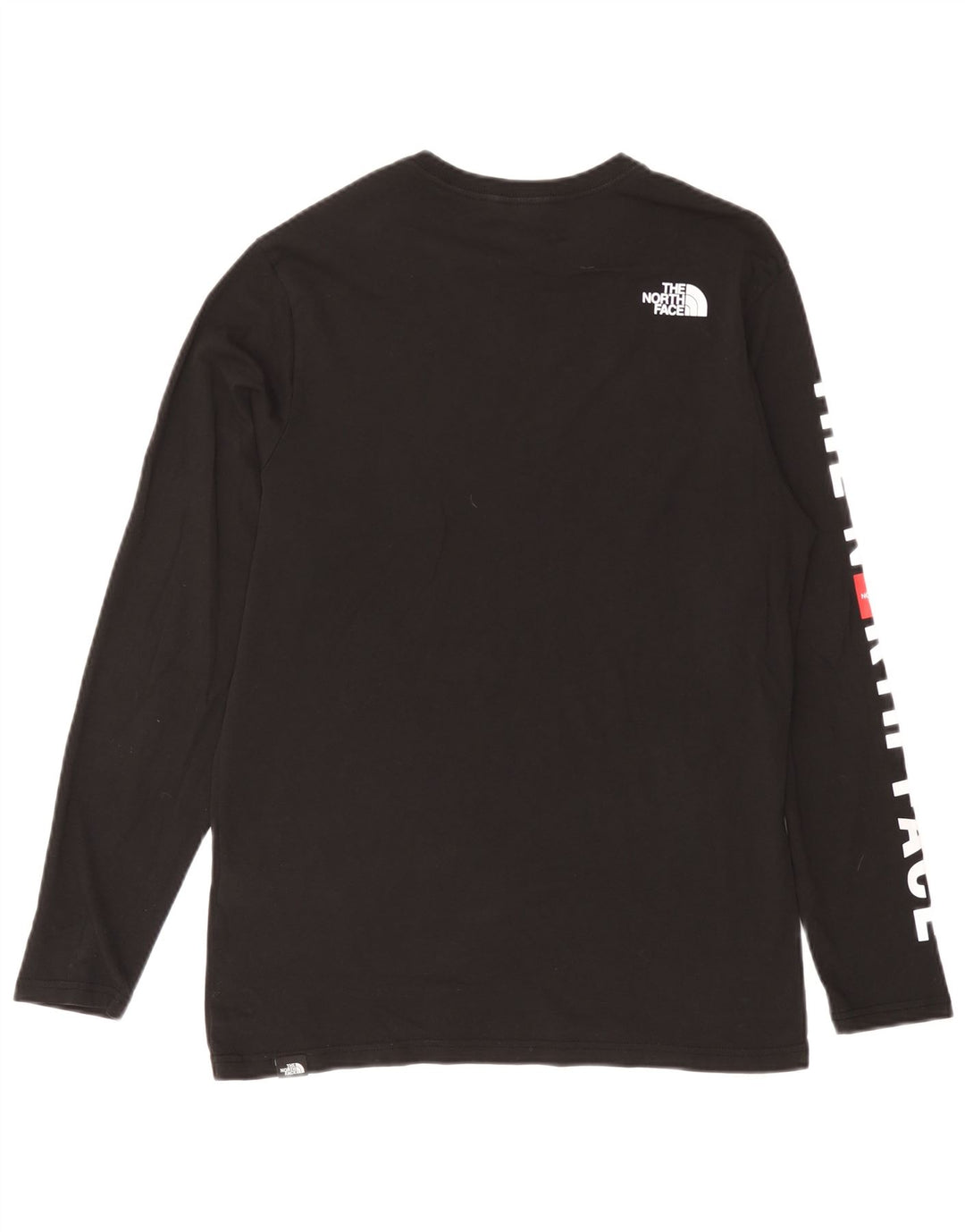 The North Face Mens Graphic Top Long Sleeve Medium Black Cotton