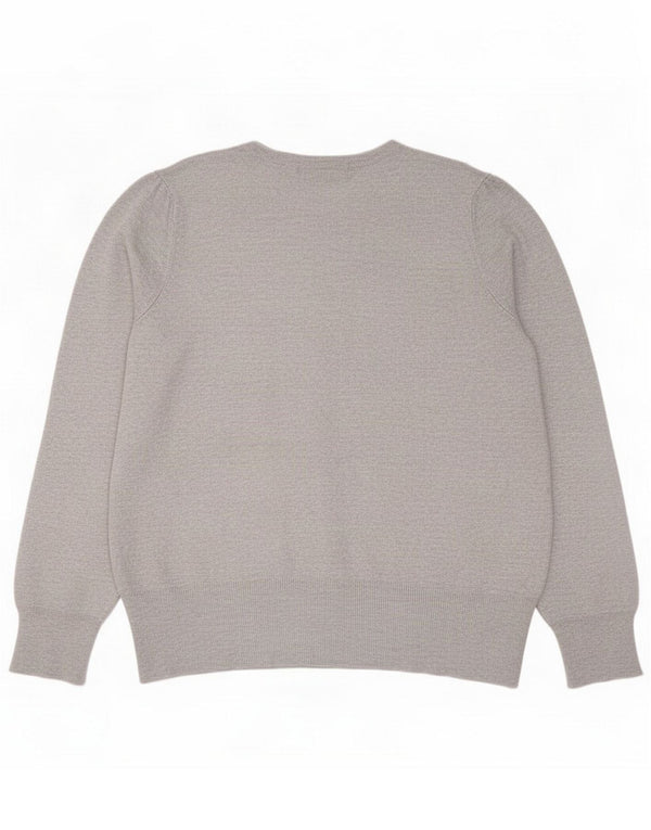 Marks & Spencer Womens Cardigan Sweater UK 16 Large Grey Viscose