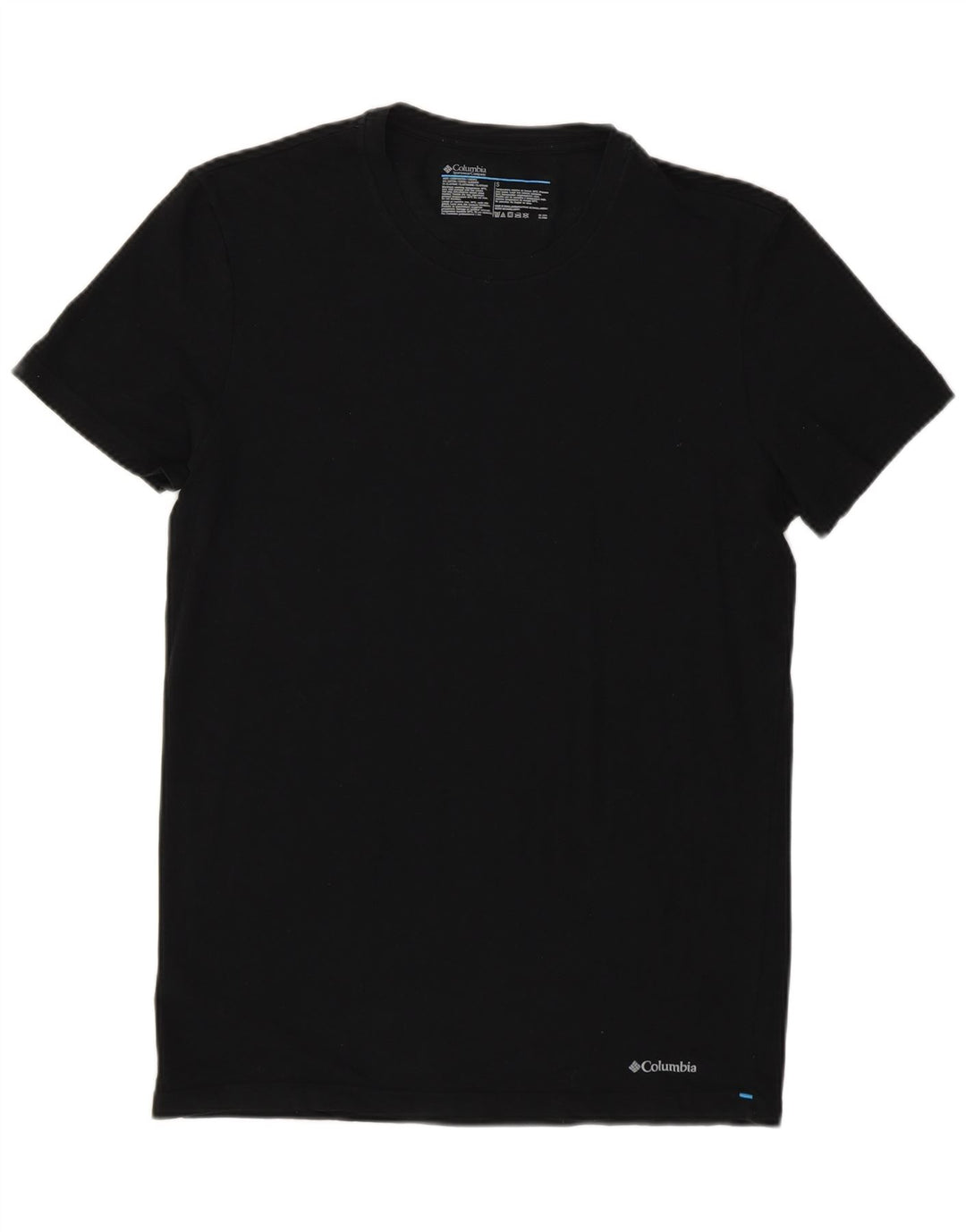 Columbia Mens T-Shirt Top Small Black Cotton