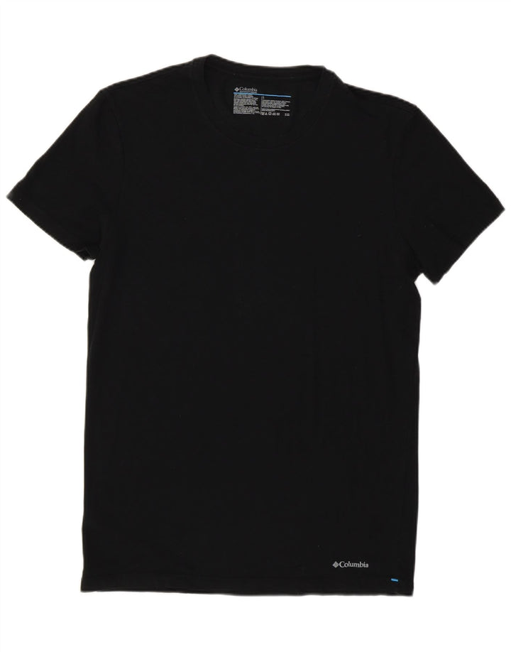 Columbia Mens T-Shirt Top Small Black Cotton