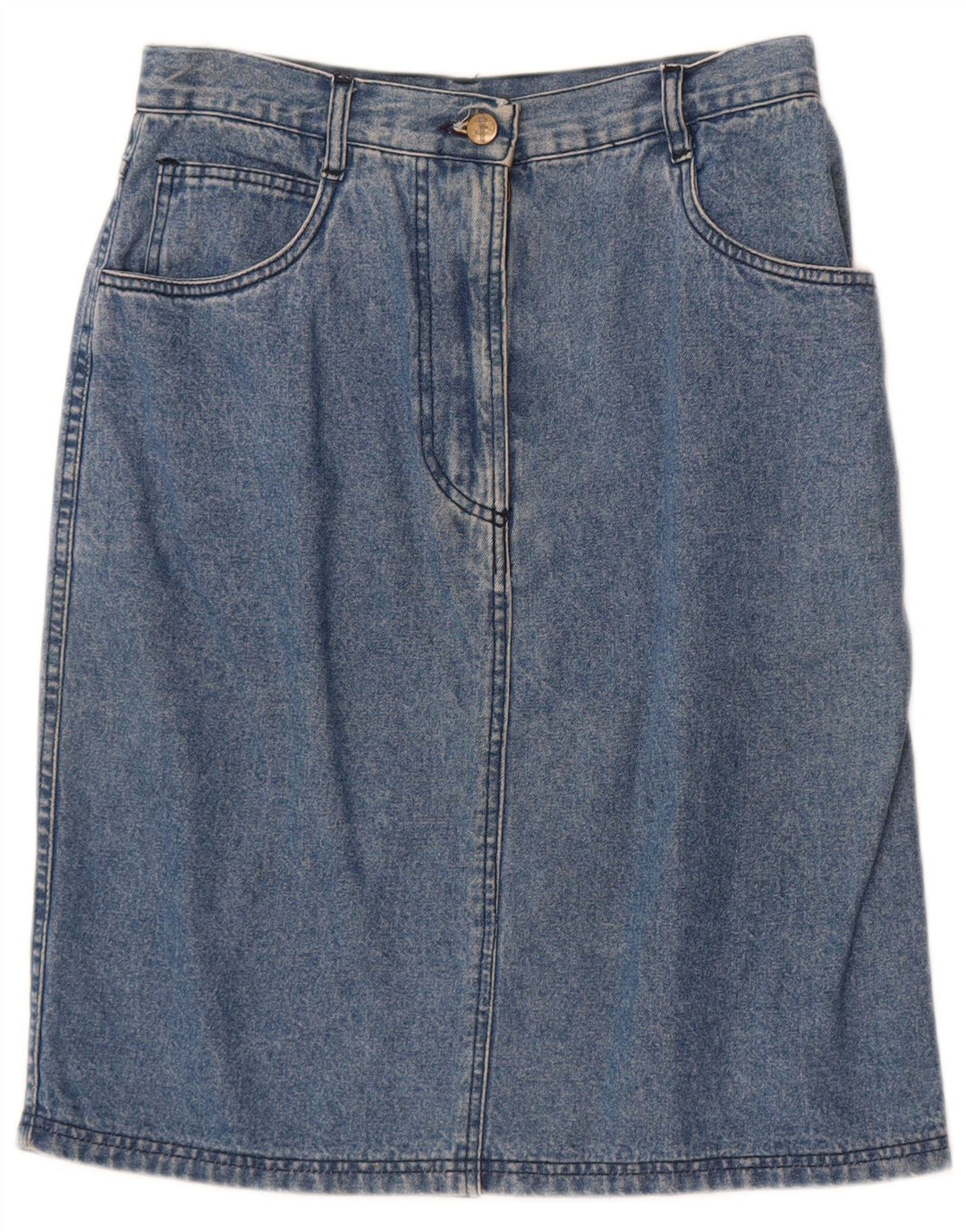 Ellesse Womens Denim Skirt Medium W28  Blue Cotton