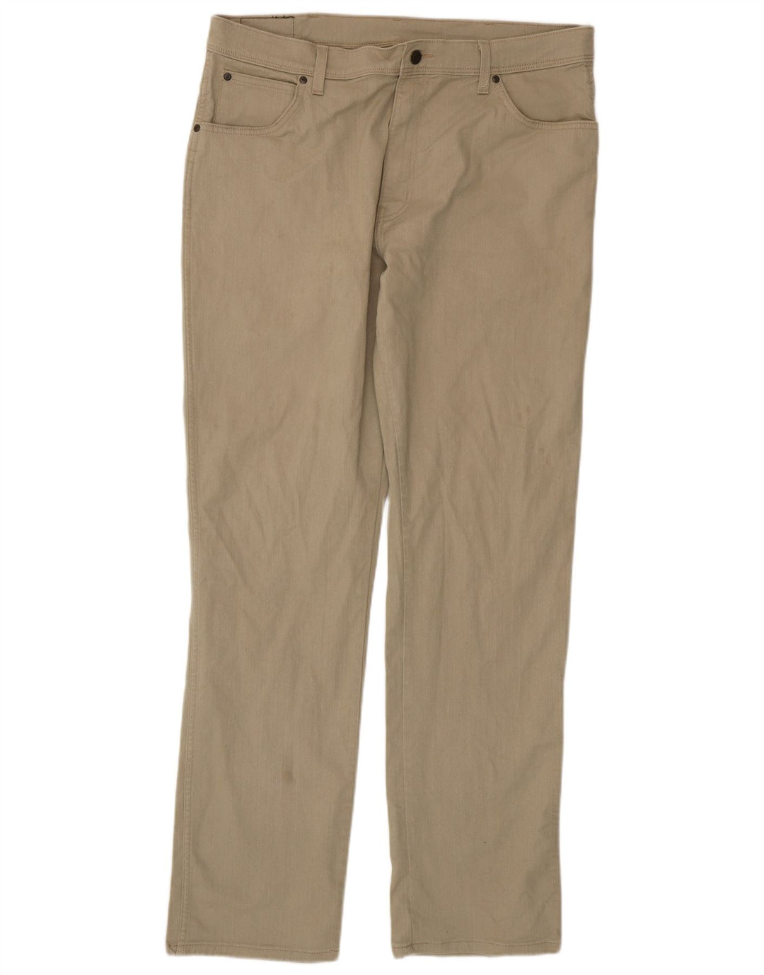 Wrangler Mens Regular Fit Straight Jeans W38 L34 Green Cotton