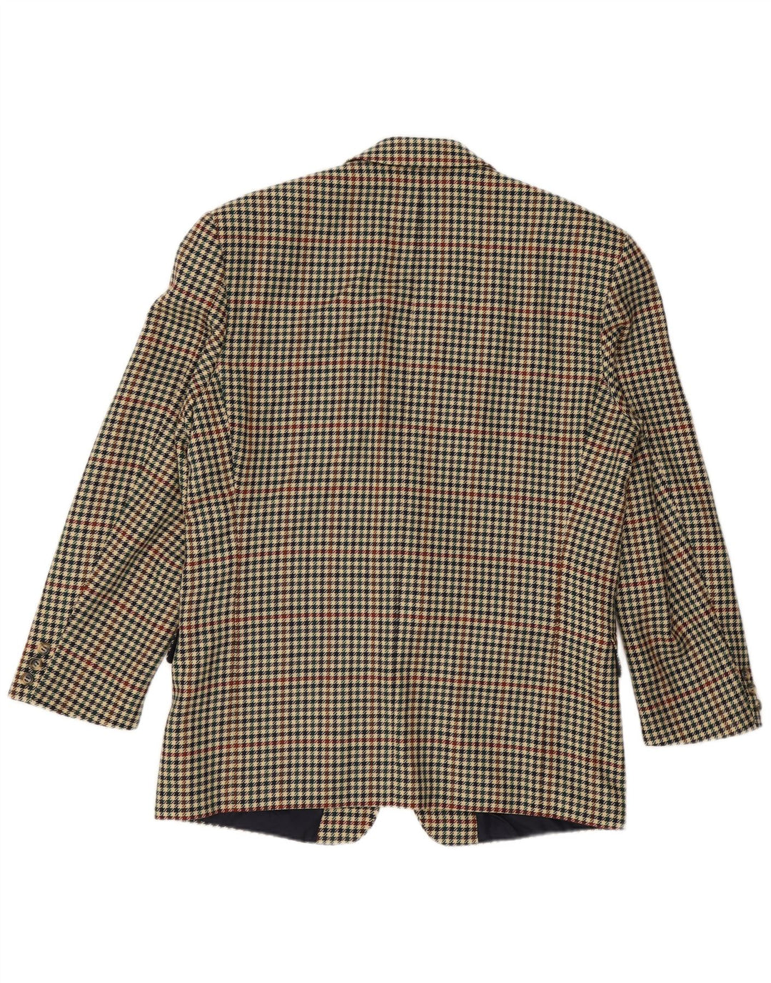 WESTBURY Mens 2 Button Blazer Jacket UK 40 Large Beige Houndstooth