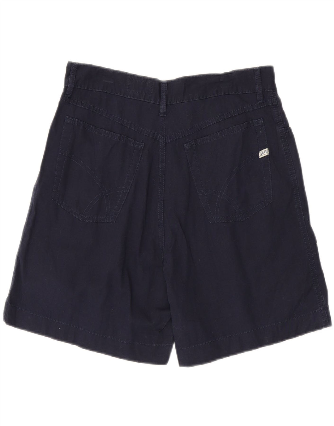 GAS Womens Casual Shorts W32 Large Navy Blue Cotton