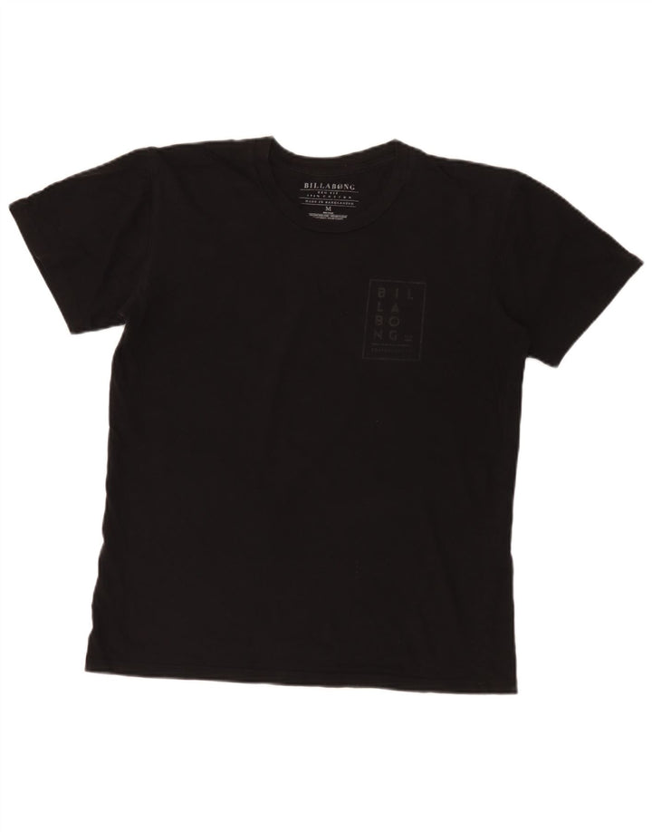 Billabong Mens Regular Fit Graphic T-Shirt Top Medium Black Cotton