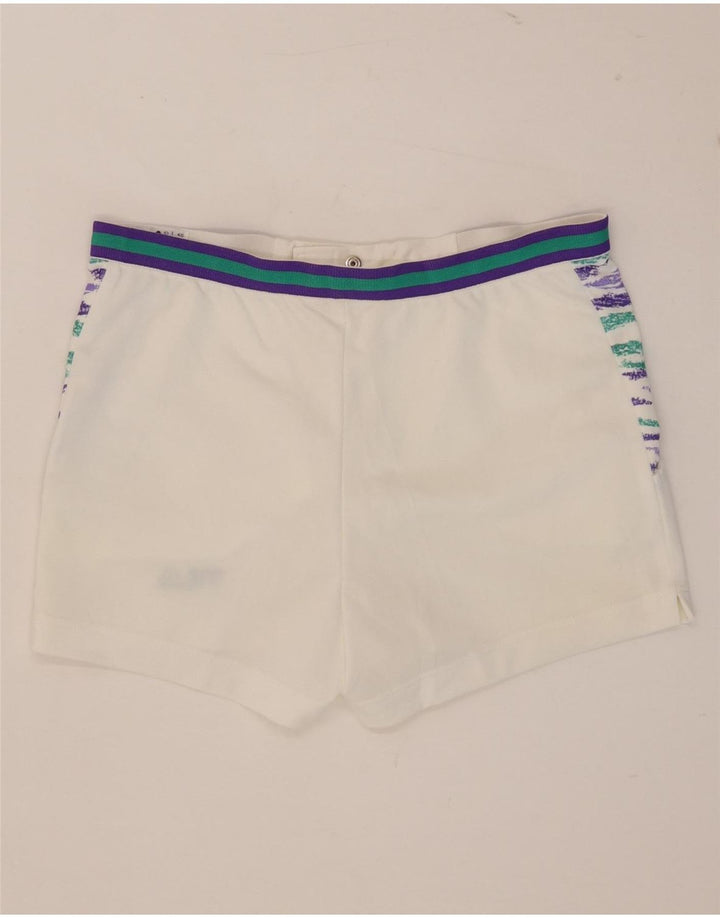 Fila Mens Casual Shorts IT 48 Medium W32 White Striped Polyester