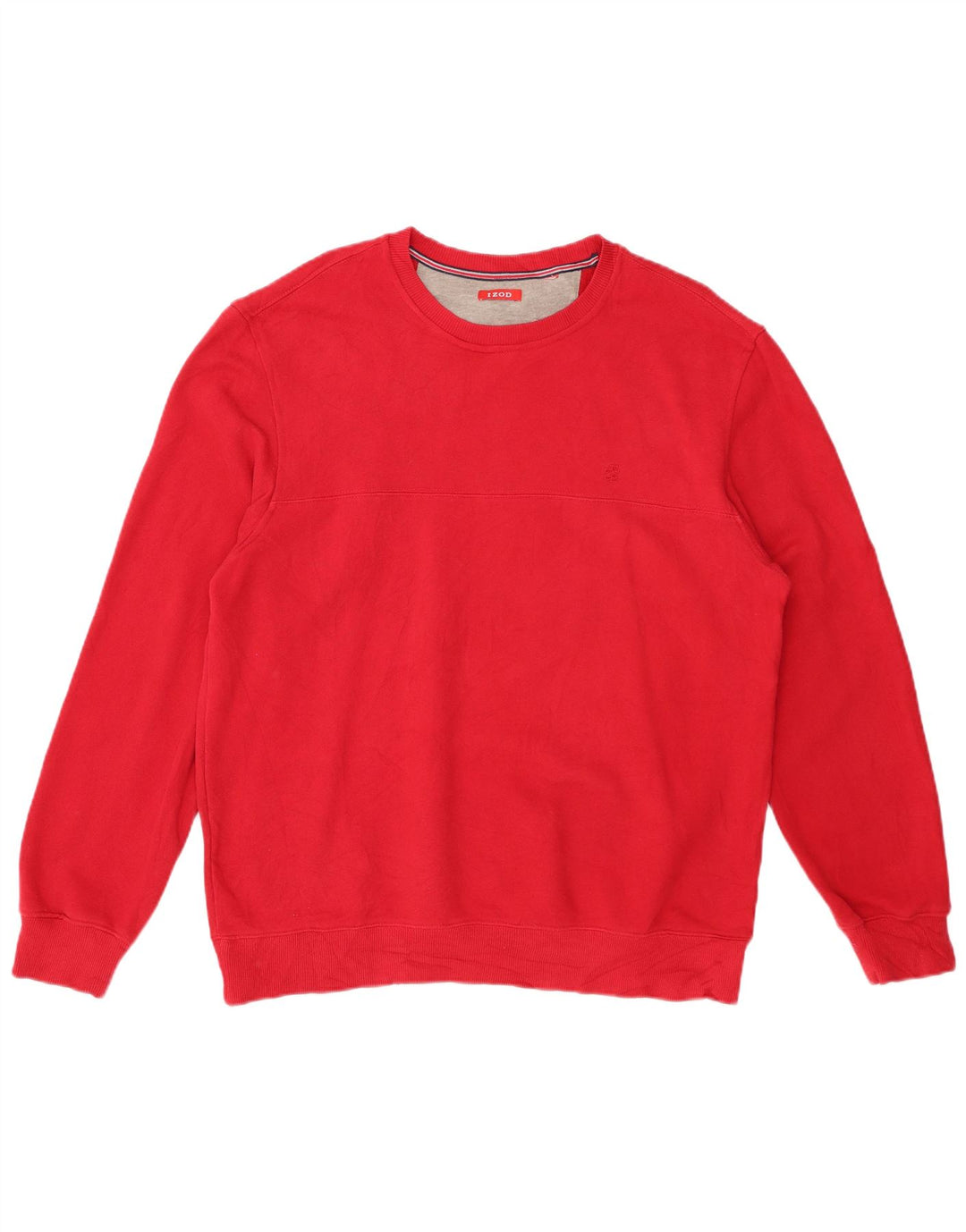 IZOD Mens Sweatshirt Jumper Large Red