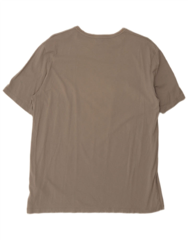 Cos Mens Graphic T-Shirt Top XL Grey Cotton
