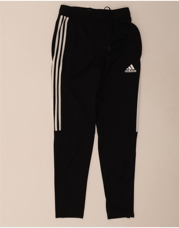 Adidas Mens Aeroready Tracksuit Trousers Small Black Polyester