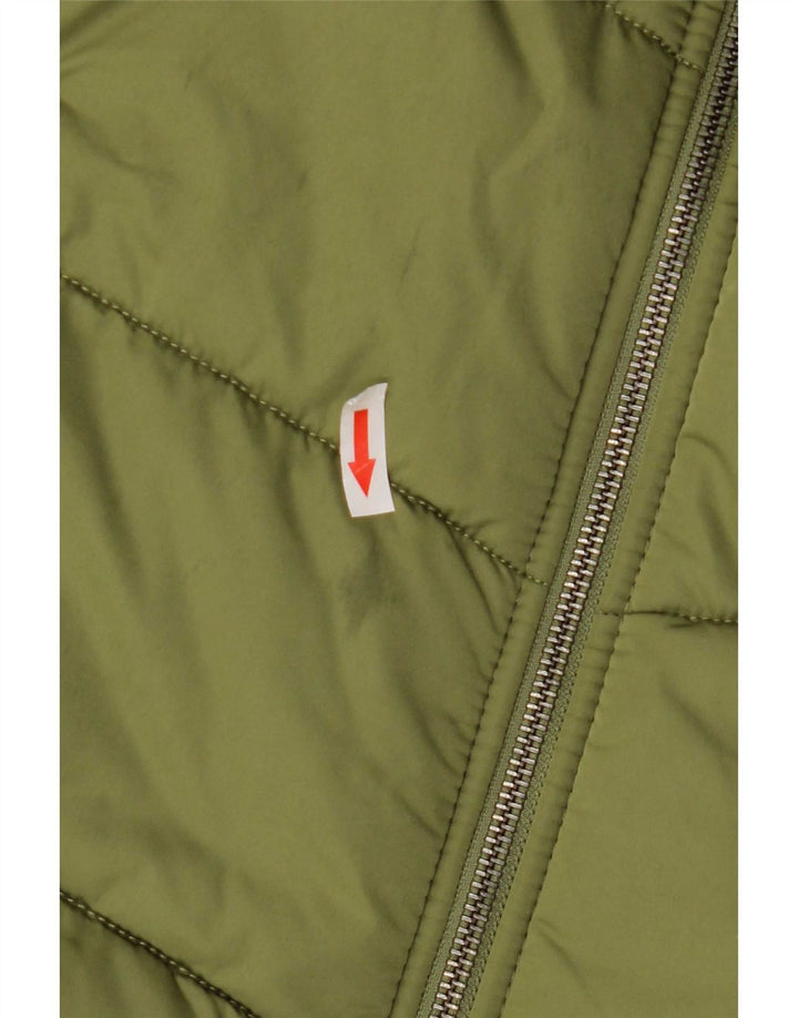 Vans Womens Hooded Padded Coat UK 16 Large Green