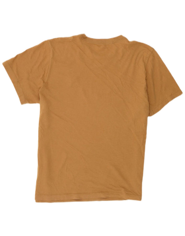 Nike Mens T-Shirt Top Medium Beige Cotton