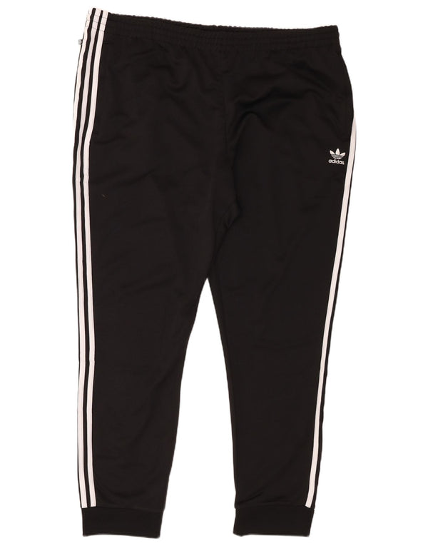 Adidas Mens Tracksuit Trousers Joggers 3XL Black Polyester