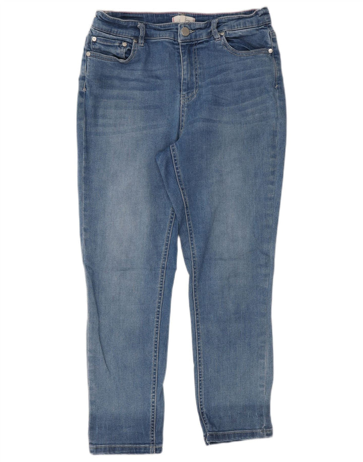 Joules Womens Cropped Jeans UK 12 Medium W30 L25 Blue Cotton