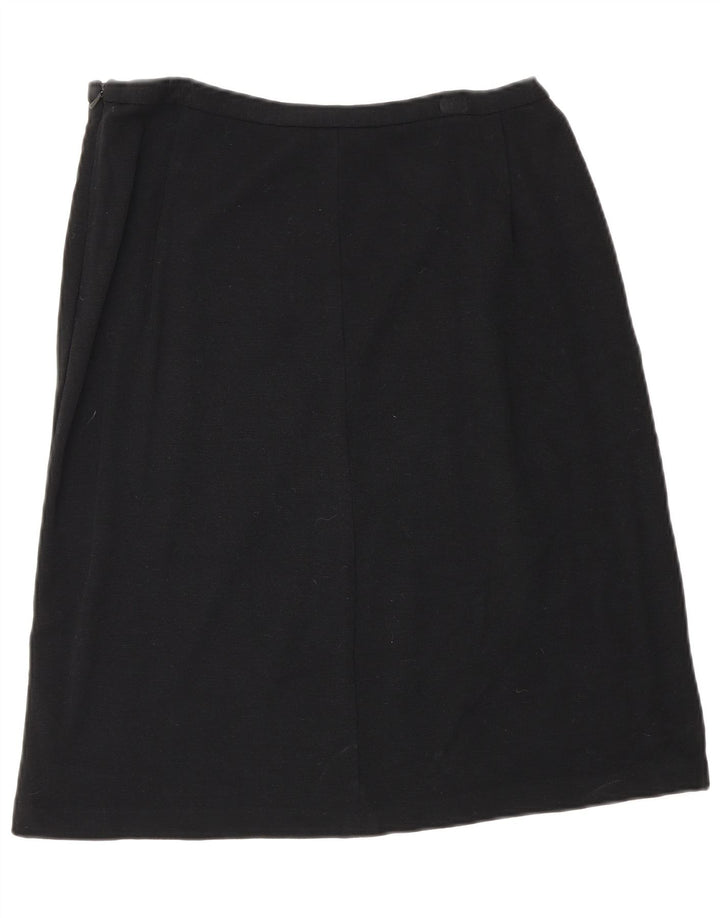 FRENCH CONNECTION Womens A-Line Skirt UK 10 Small W27  Black Viscose