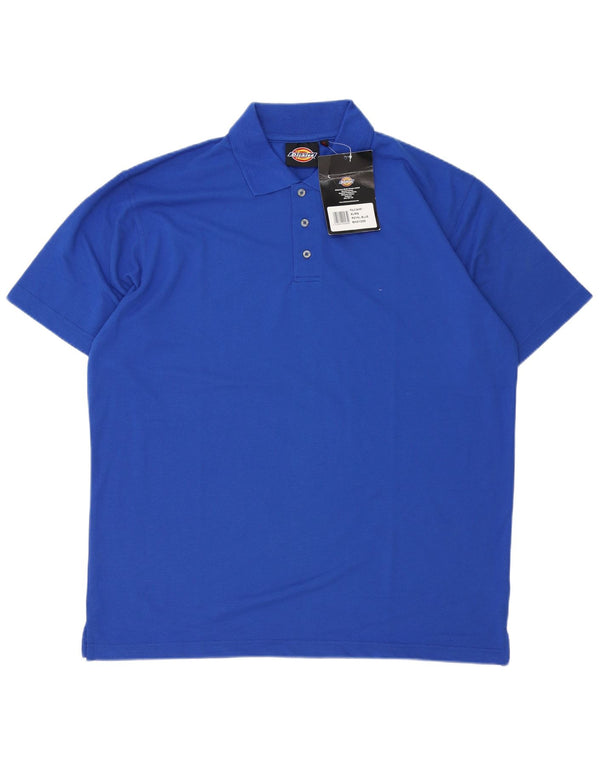 Dickies Mens Polo Shirt XL Blue Polyester