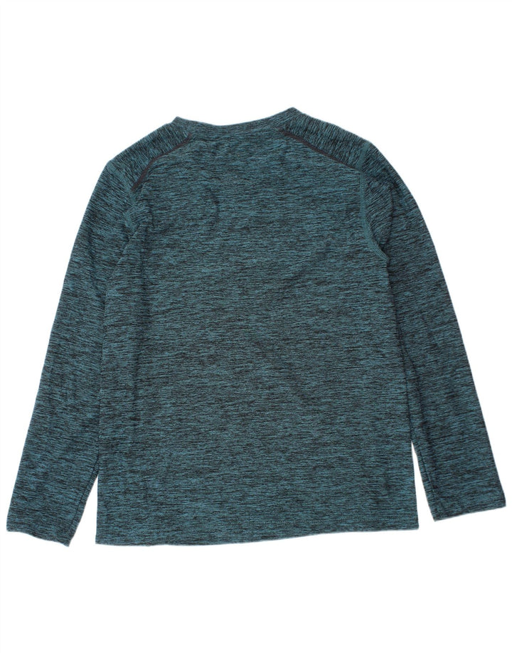 Russell Athletic Boys Top Long Sleeve 7-8 Years Medium Green Flecked