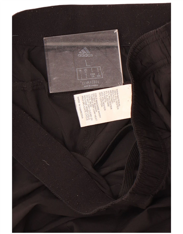 Adidas Mens Climacool Tracksuit Trousers Joggers Large  Black Polyester