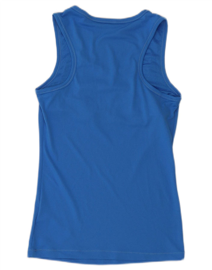 Nike Womens Vest Top UK 8 Small Blue Polyester